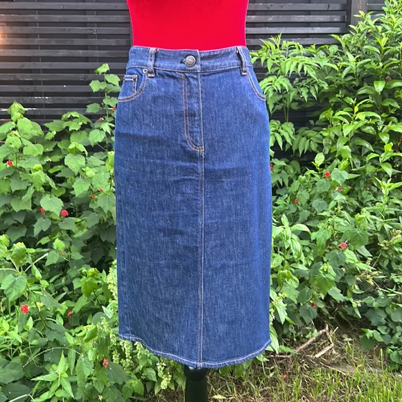 J Crew Denim Pencil Skirt 29 - Picture 5 of 13